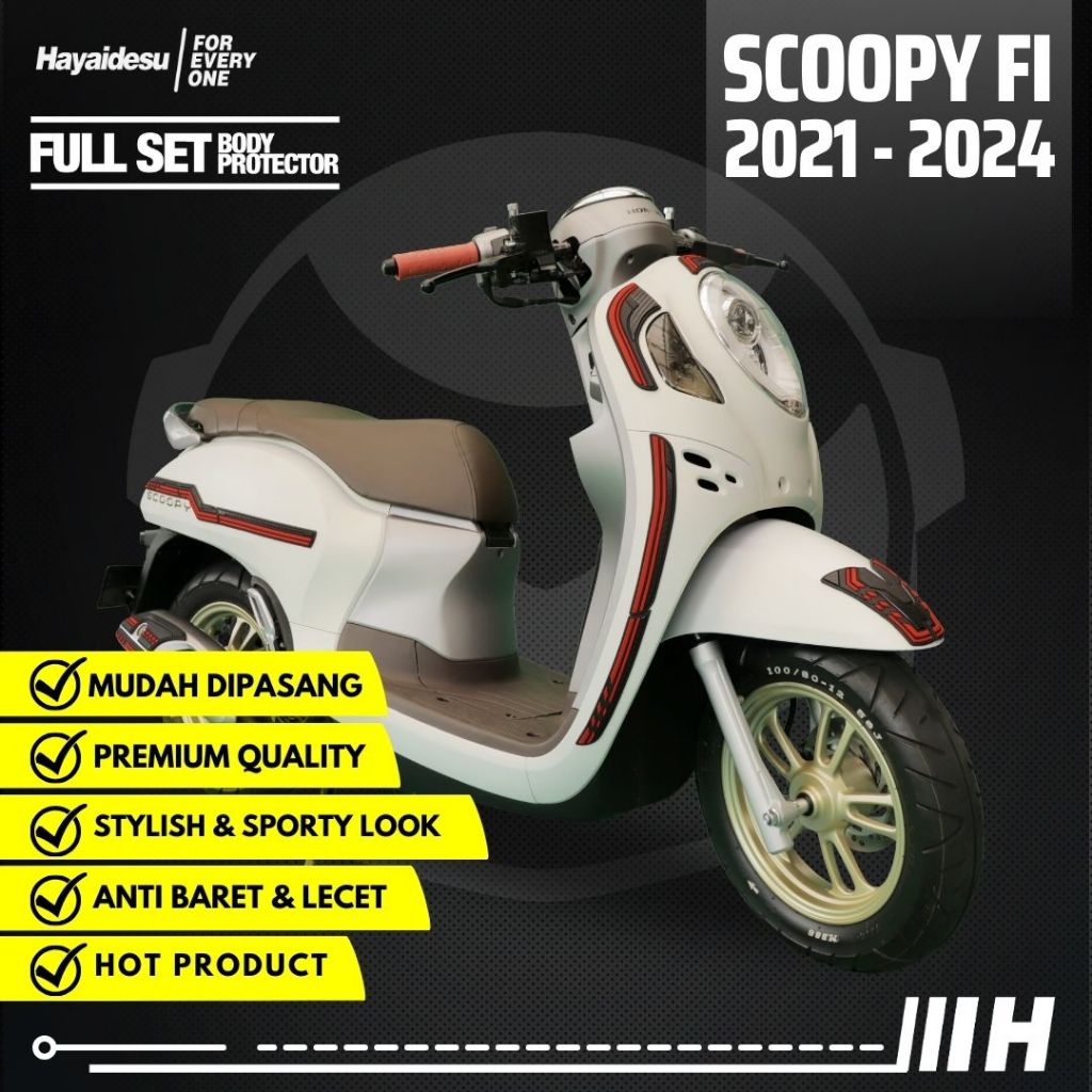 Hayaidesu Body Protector New Scoopy 2021 - 2024 Full Set Cover