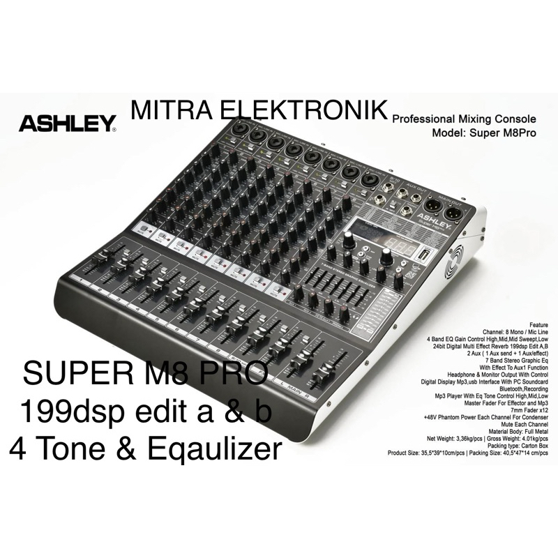 MIXER ASHLEY SUPER M8 PRO / Mixer Ashley Super M8 Pro / mixer ashley super m8 pro