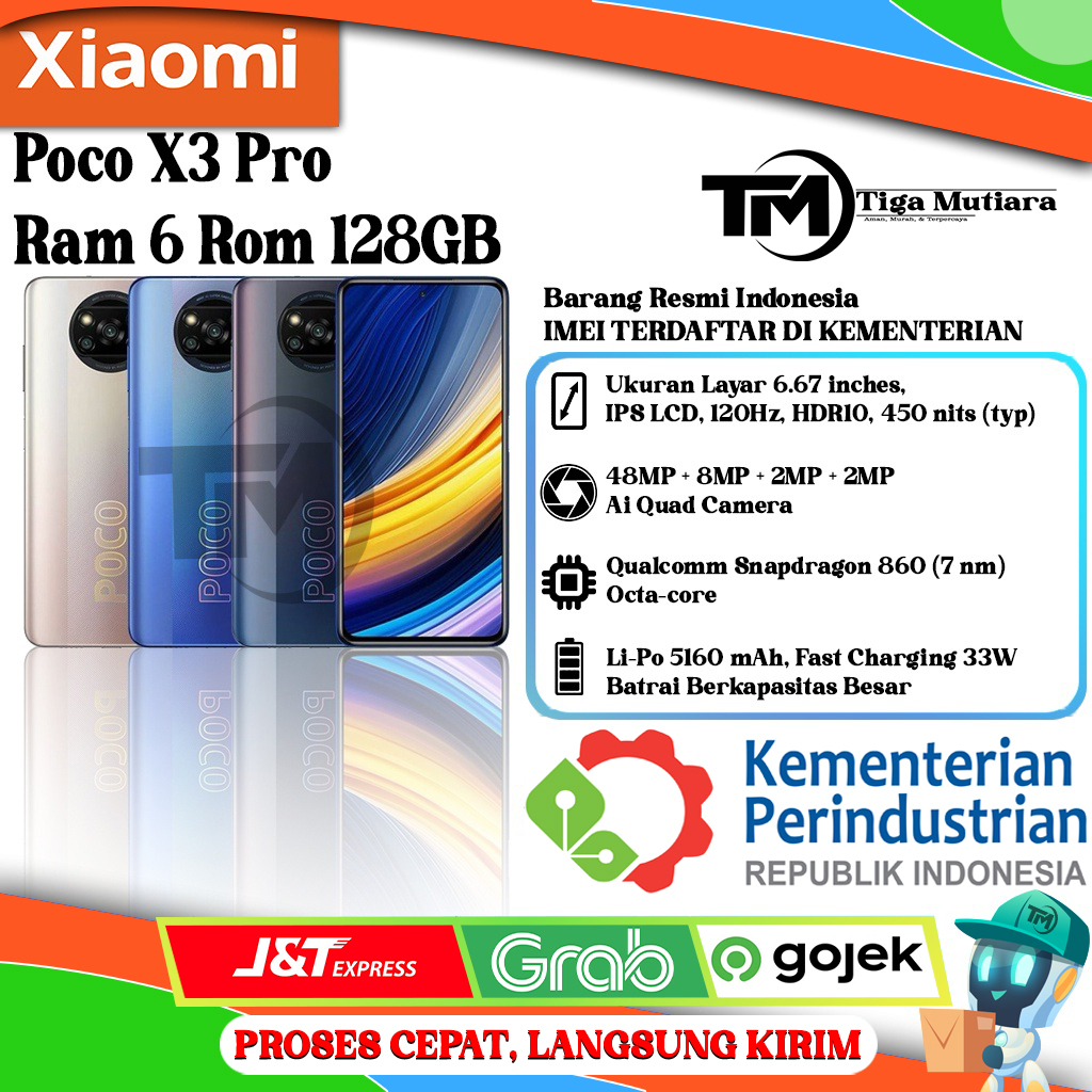 Xiaomi Poco X3 Pro Ram 6 Rom 128GB