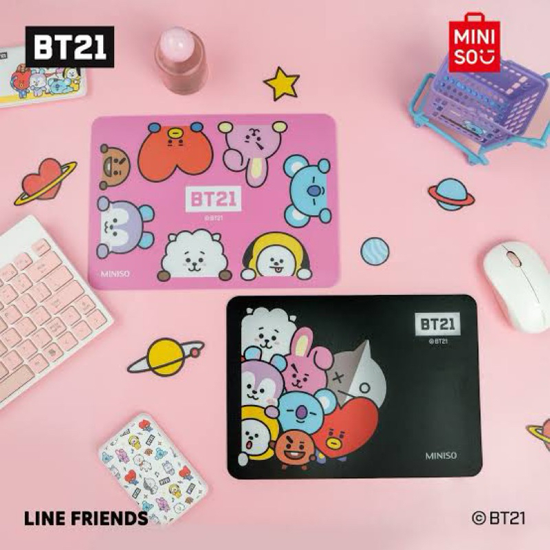 MINISO x BT21 Mouse Pad / alas mouse bt21 miniso