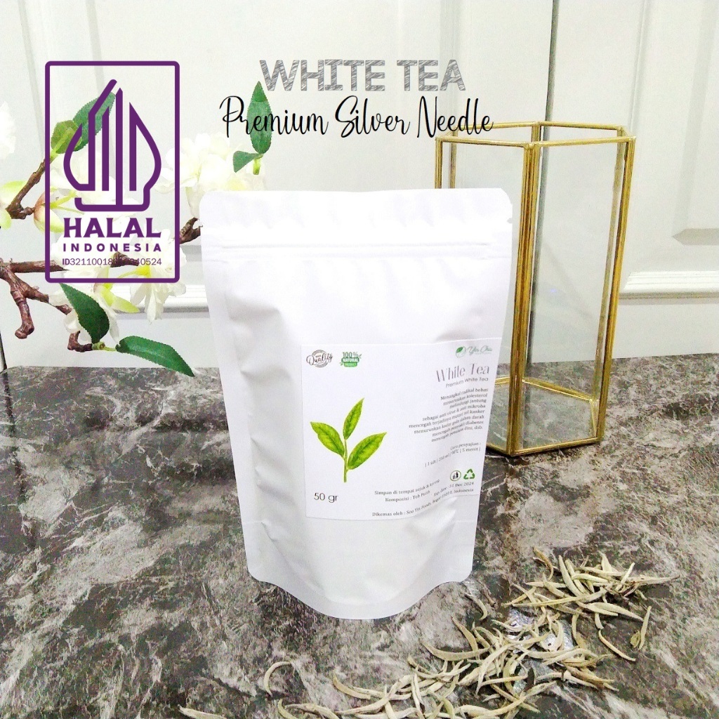 

Indonesian White Tea/Silver Needle Pure Original 50 gr