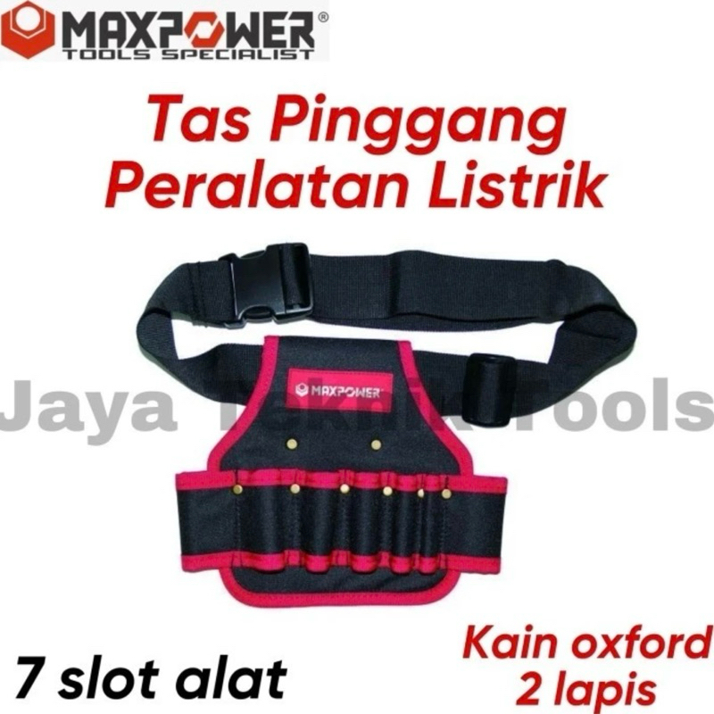 Tool Bag Tas Pinggang Alat Kerja Maxpower Listrik Electrician Bag