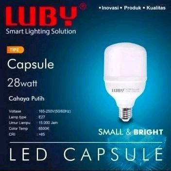 Lampu Led Capsule Luby 28 Watt Cahaya Putih