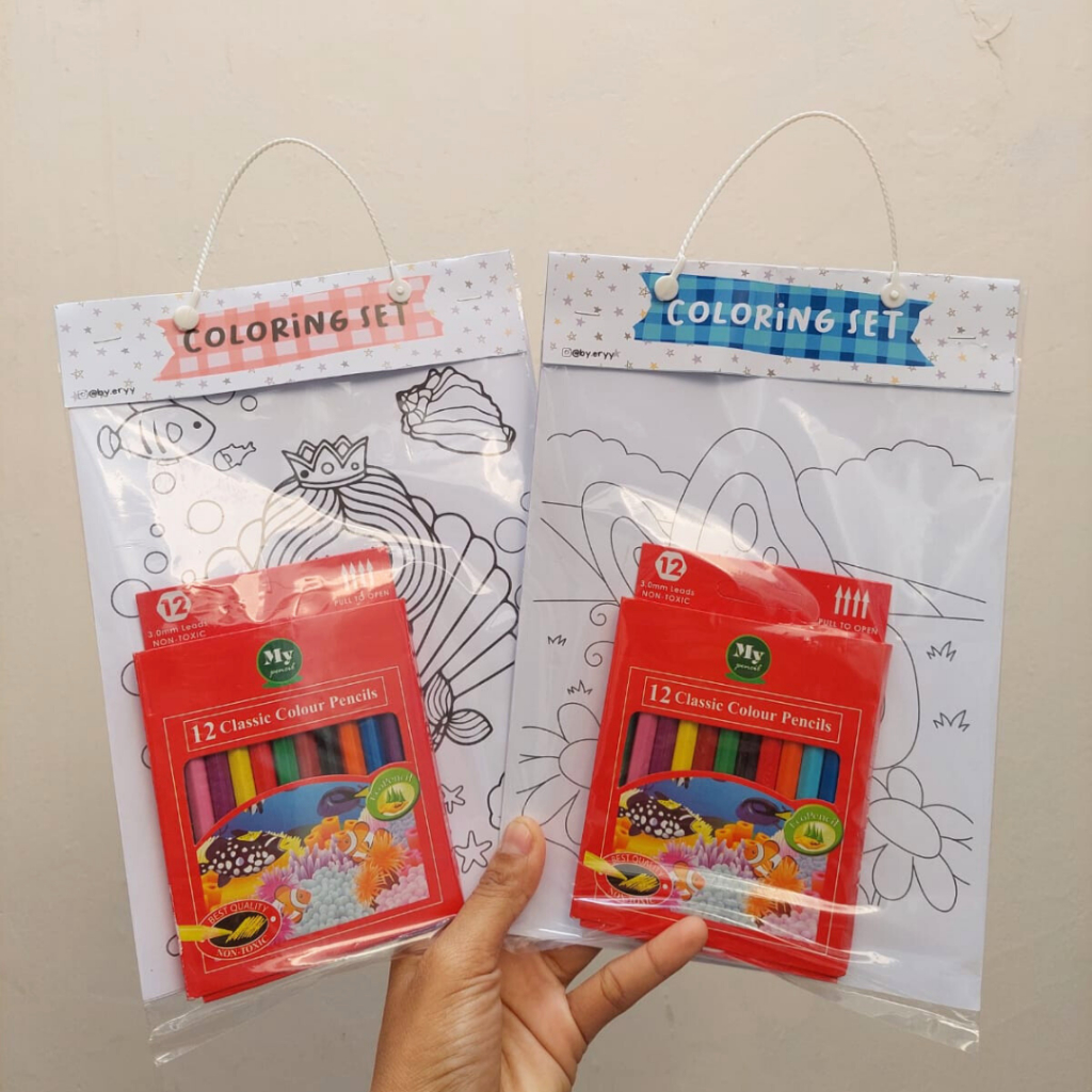 

COLORING SET + PENSIL WARNA | HAMPERS SOUVENIR ULANG TAHUN ANAK