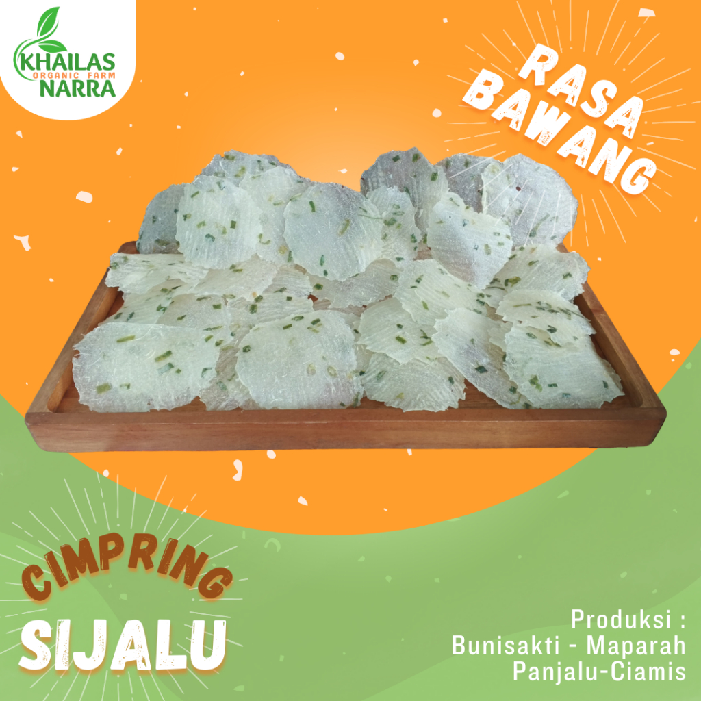 

Cimpring Kicimpring opak keripik singkong kerupuk Rasa Bawang