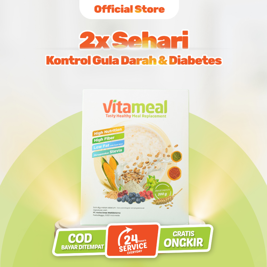 

Vitameal - Sereal Sehat Keluarga Efektif Mengatasi Gula Darah Diabetes