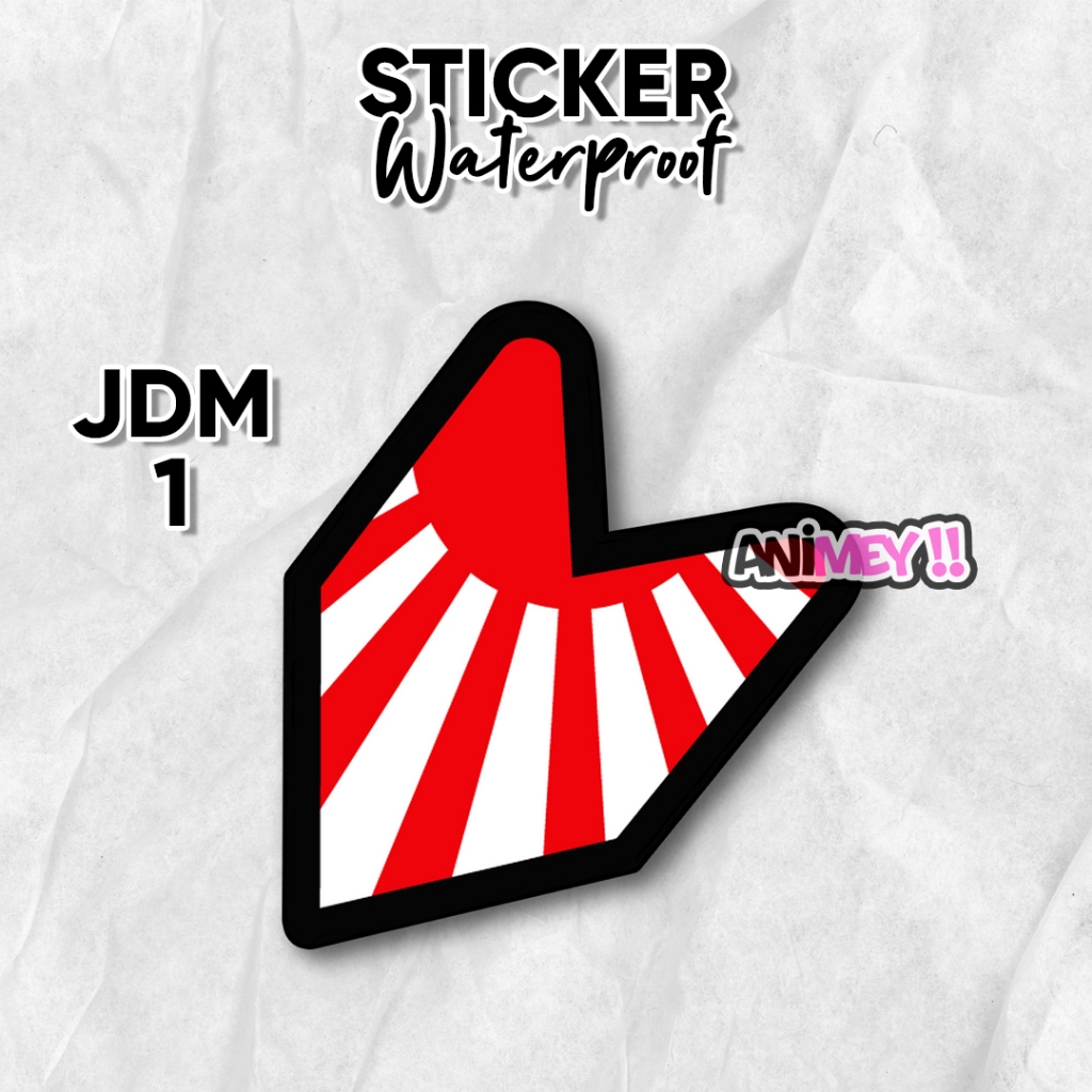 

Stiker JDM Logo / Sticker Anime Waterproof