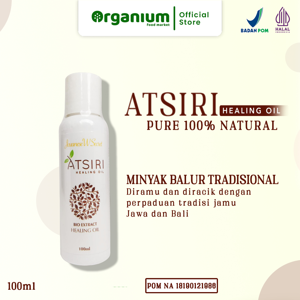Atsiri Healing Massage Oil PHYTO ORGANIC 100% Alami Minyak Balur atsiri -100ml