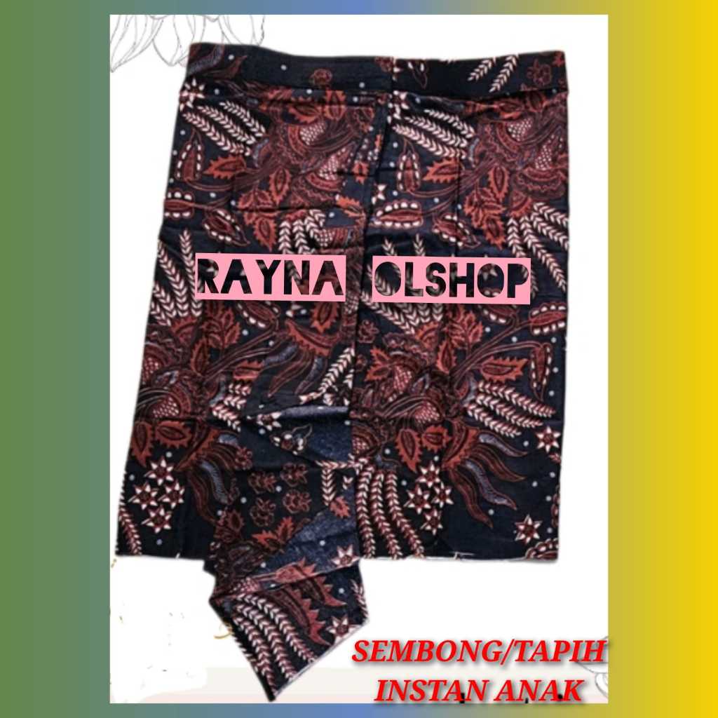 BAWAHAN BAJU KEMEJA TRADISIONAL JAWA ANAK LAKI / PEREMPUAN | SEMBONG/TAPIH INSTAN ANAK | PAKAIAN ADA