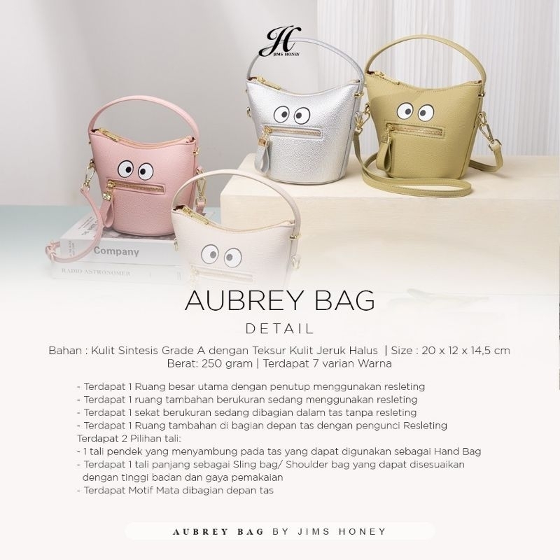 JIMS HONEY AUBREY BAG (KECIL) - Tas Selempang Wanita - Tas Jinjing - Tas Unik - Tas Pesta