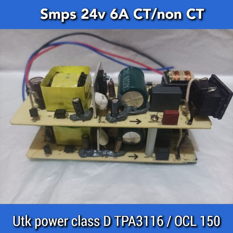 Power supply smps 24v 6A CT & non CT V2
