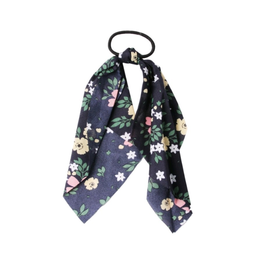 Ikat Rambut Korea Scarf Tie Flower Hair Tie Bunga