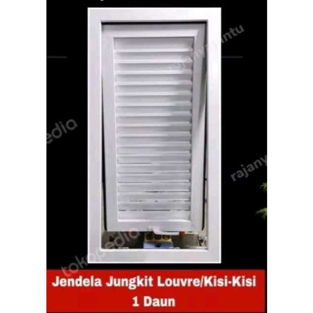jendela jalusi aluminium buka jungkit 60x120