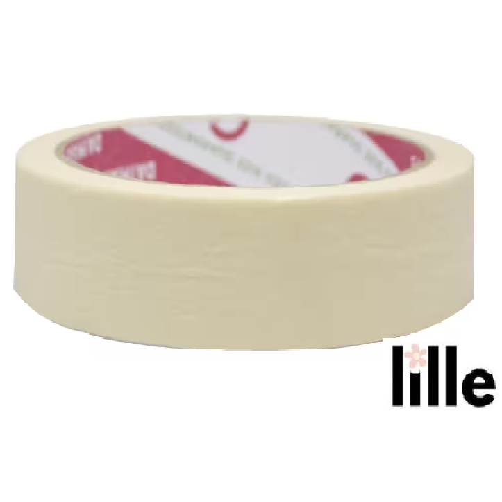 Lakban Kertas 1 Inch Isolasi Masking Tape Solatip Kertas 2.5 Cm Pita Perekat Pelapis Cat