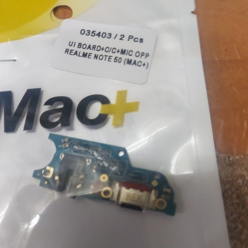 Papan cas/Ui board+c/c+mic+hf Realme Note 50 +IC