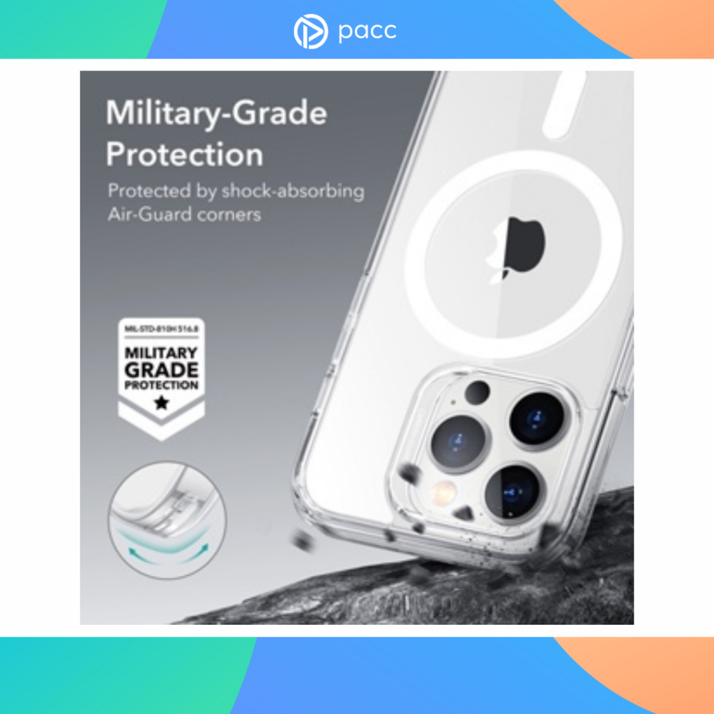 Case Iphone 14 Pro Max ESR Classic Hybrid Case with HaloLock+Screen TG+Camera Lens Protector