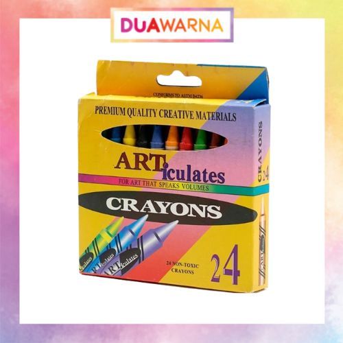

DuaWarna Pensil Crayo Isi 24 Warna / Crayon Set Anak 24 Art Set Crayon Crayon Gambar Anak Alat Lukis Alat Mewarnai