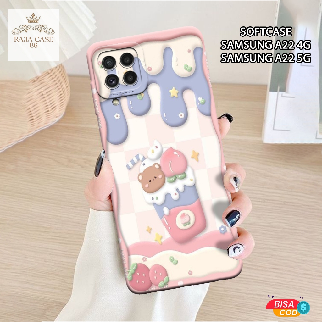 Case Samsung Galaxy A22 4G / Samsung Galaxy A22 5G - Rajacase - casing Samsung Galaxy A22 4G - Motif