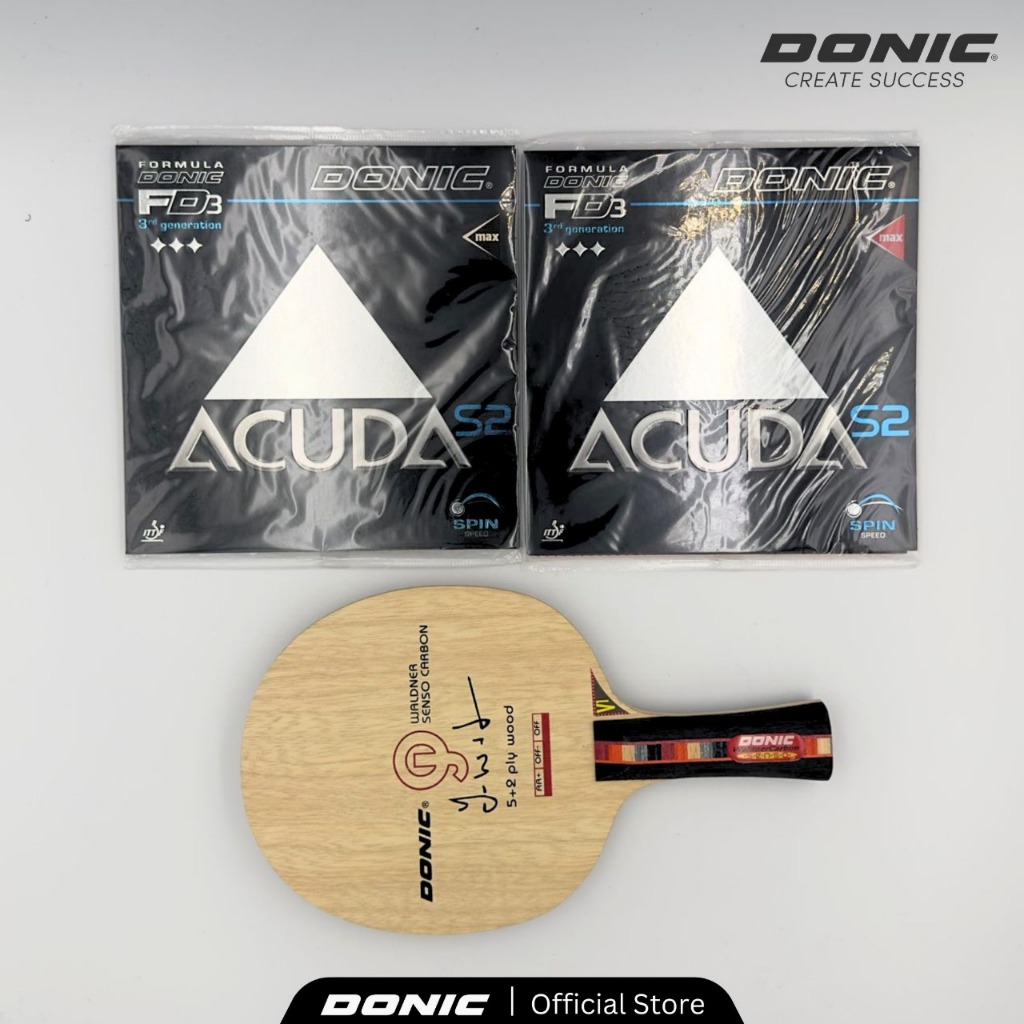 Bat Tenis Meja Donic Waldner Senso Carbon allround+ Acuda Set
