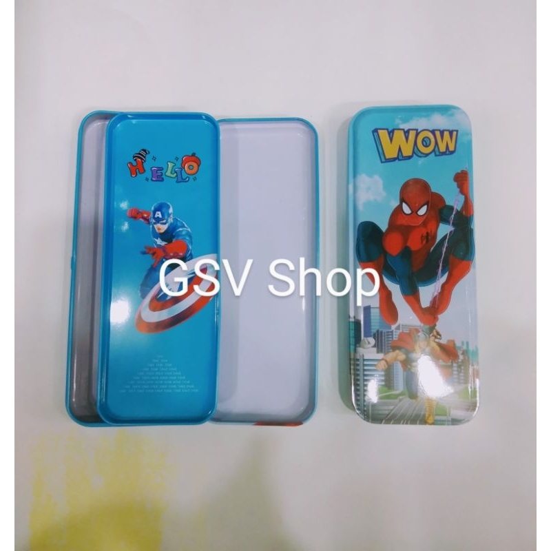

Pencil Case Kotak Pensil Bahan Kaleng