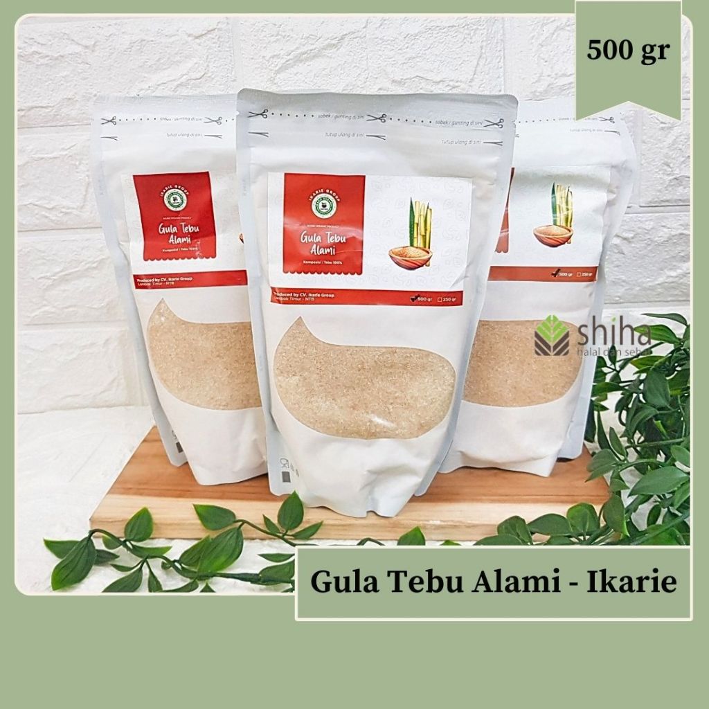

Gula Tebu Alami 550gr - Ikarie Organic l Raw Cane Sugar l Warung Shiha