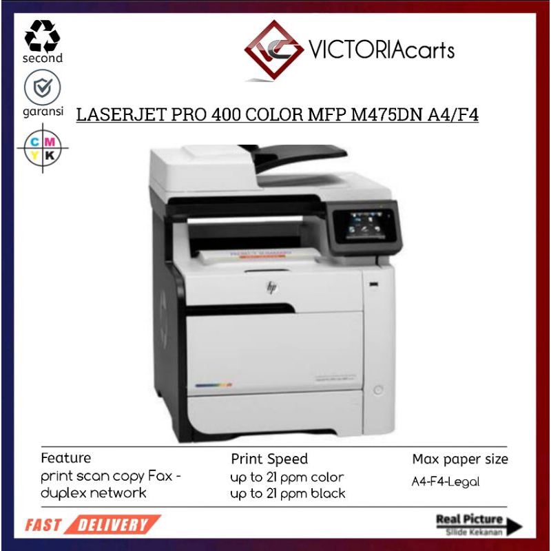 Printer Color Hp LaserJet Pro 400 Mfp M475dn multifungsi
