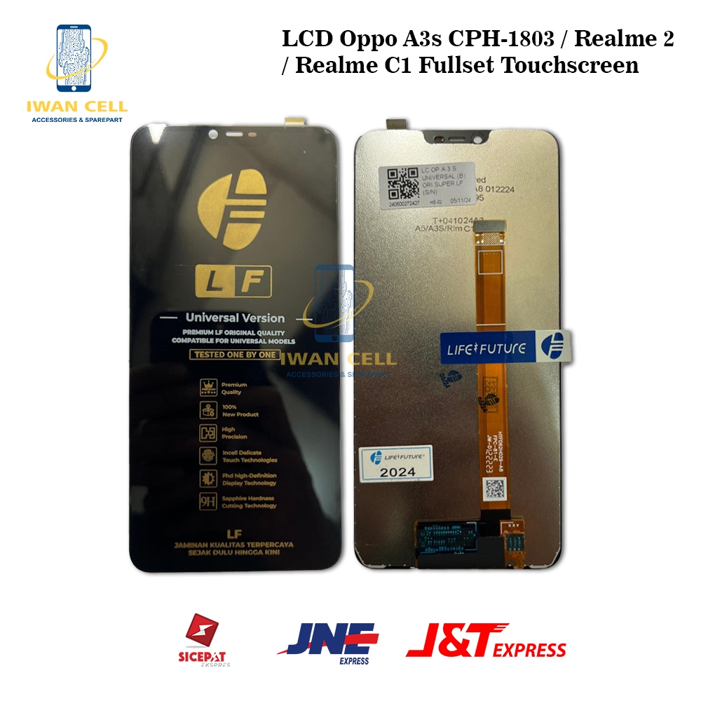 LCD TOUCHSCREEN OPPO A3S CPH1803 OPPO A5 REALME C1 2 LIFE FUTURE