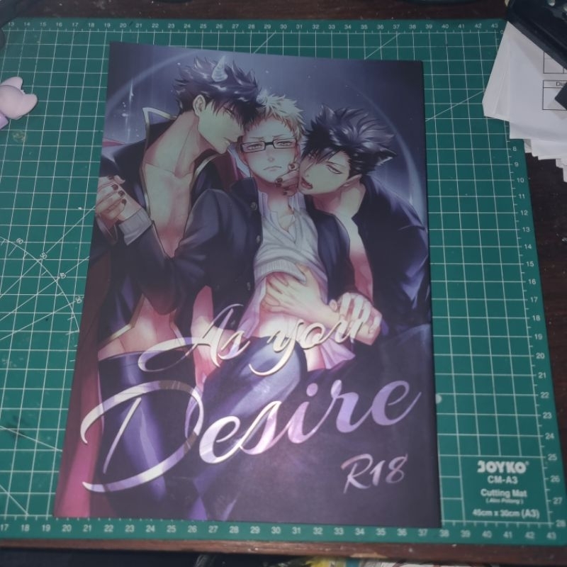 Doujinshi As You Desire R18 by Kuroquis Kuroo Tetsuro x Tsukishima Kei