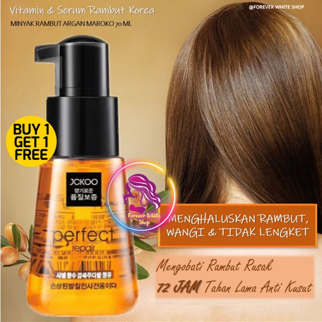 Beli 1 GRATIS 1 !! JCKOO Korean Perfect Hair Serum Repair 70ml Termurah FWS/ Serum Rambut Pria Wanit