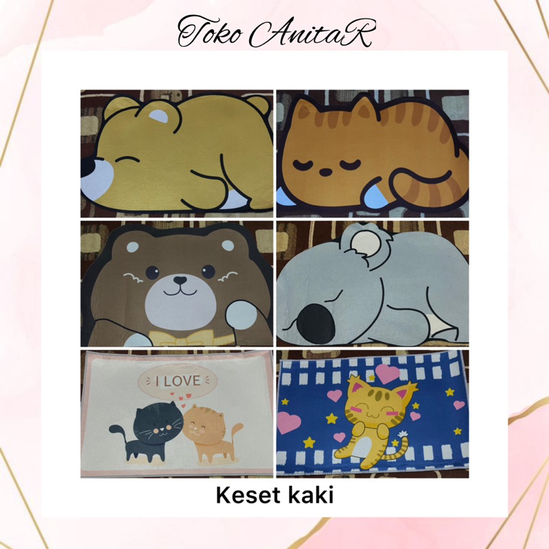 Keset Kaki/Keset Kaki Antislip/Keset Kaki Serap Air/Keset Kaki Karakter