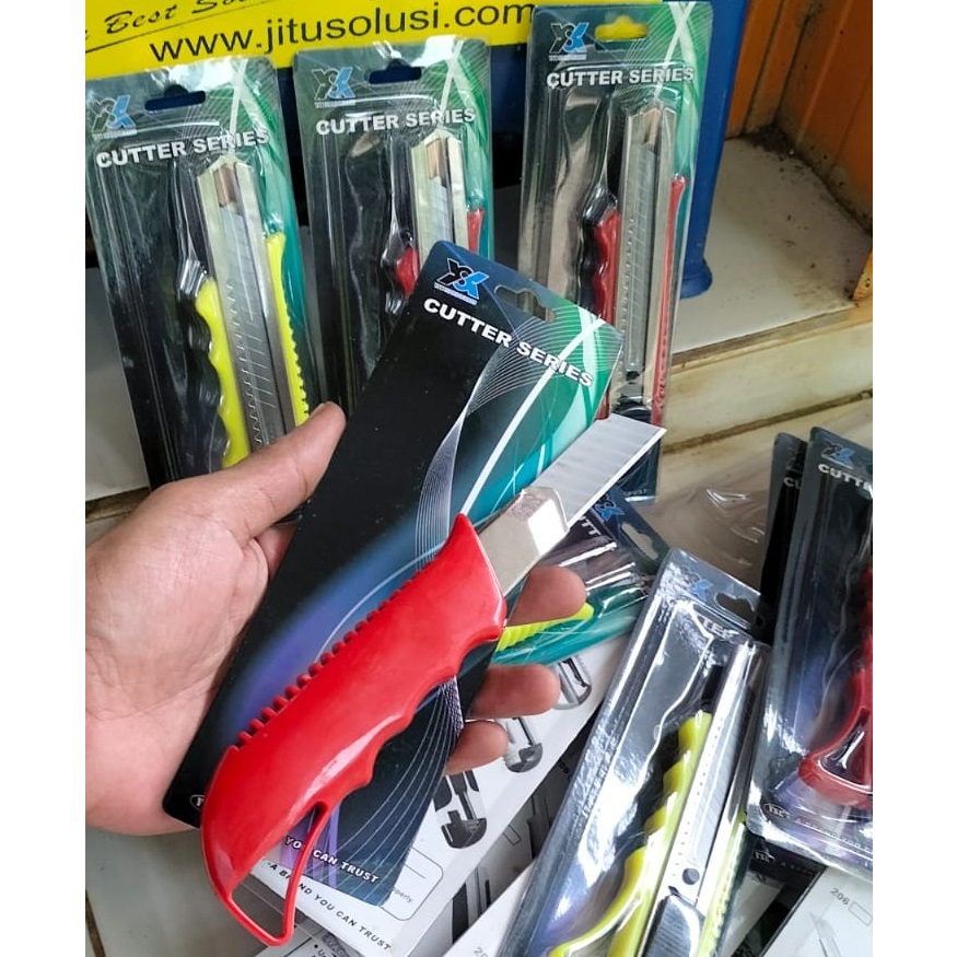 

Pisau Cutter 18mm Case Utility Knife Kater Besar Auto Lock