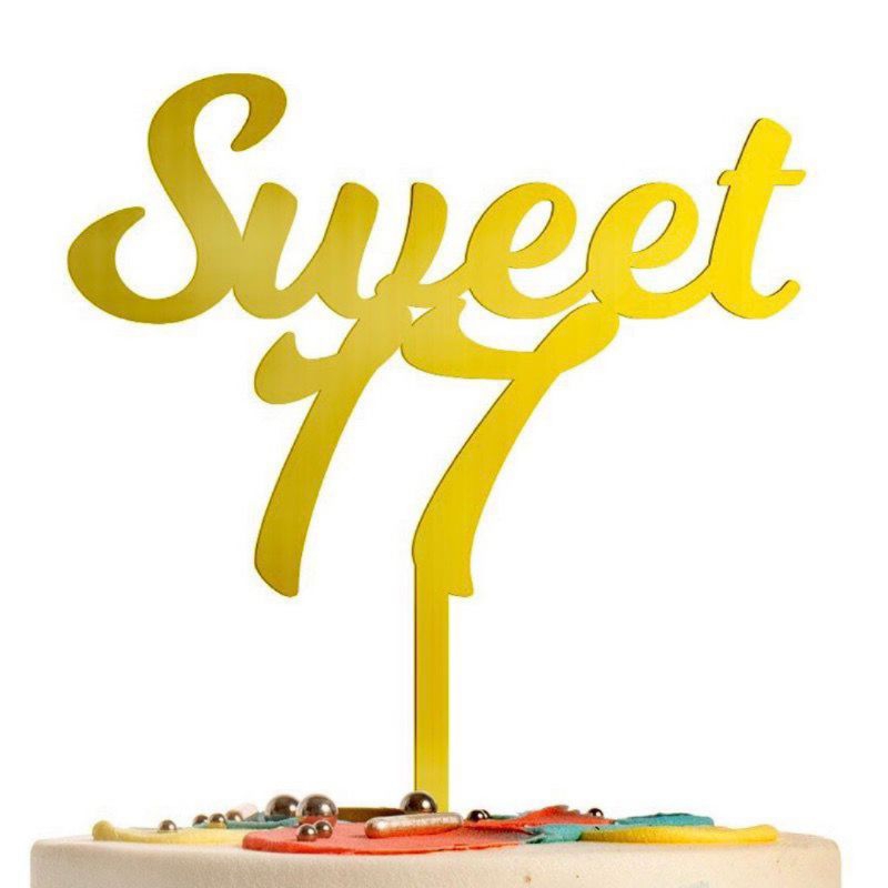 Cake topper sweet seventeen akrilik cake topper sweet 17 akrilik cake topper seventeen topper cake u