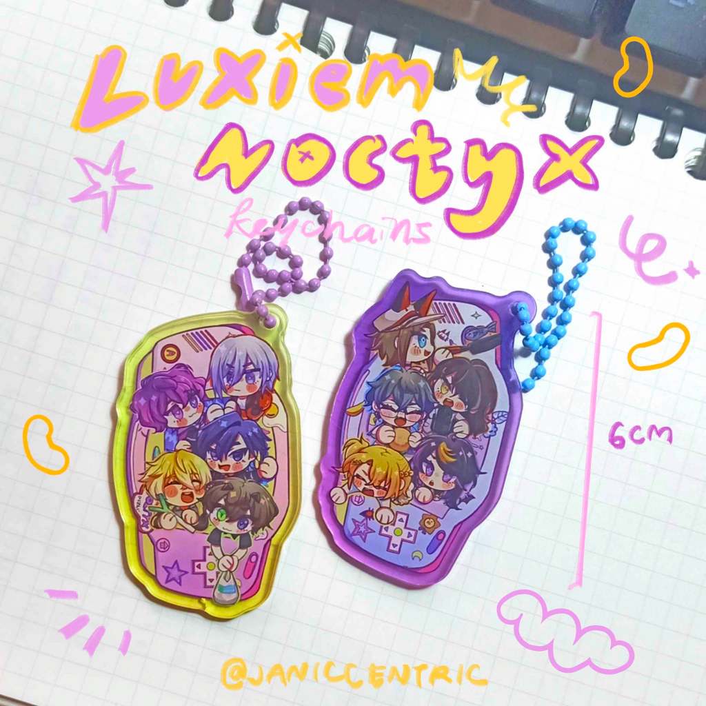 [janiccentric] NIJISANJI Luxiem & Noctyx Keychain