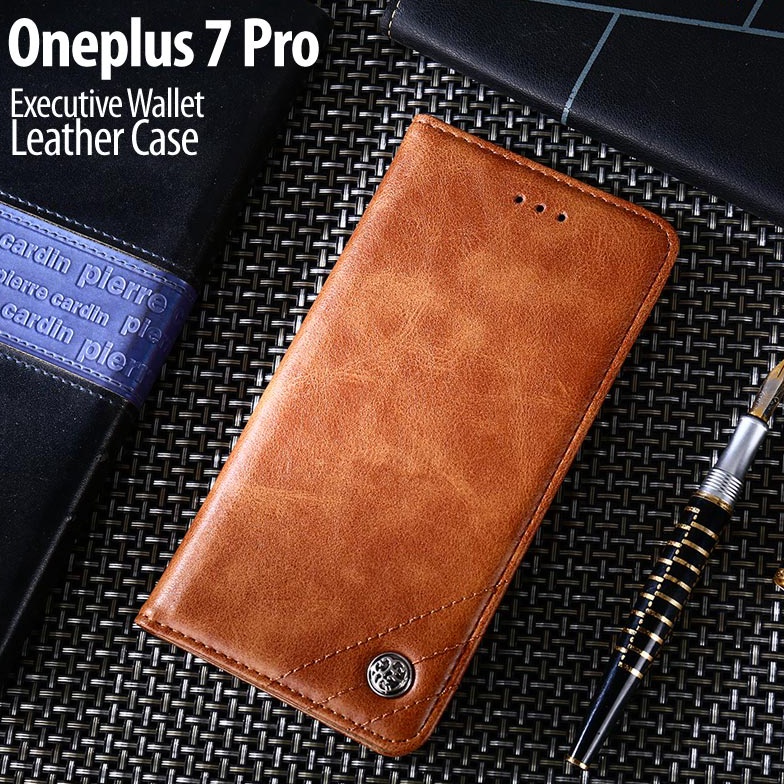 AYO BELI Oneplus 7 Pro  Executive Wallet Leather Flip Case