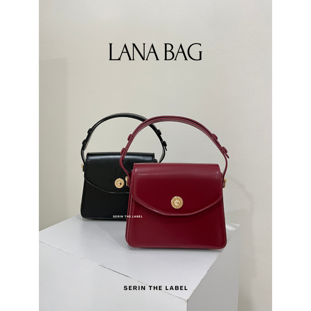 SERIN - LANA BAG | Tas Selempang Wanita | Sling Bag Kondangan | Tas Merah Maroon Lebaran