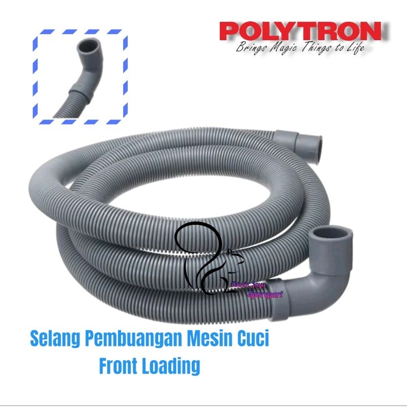 POLYTRON Front Loading 3M | Selang Pembuangan Mesin Cuci Front Loading POLYTRON