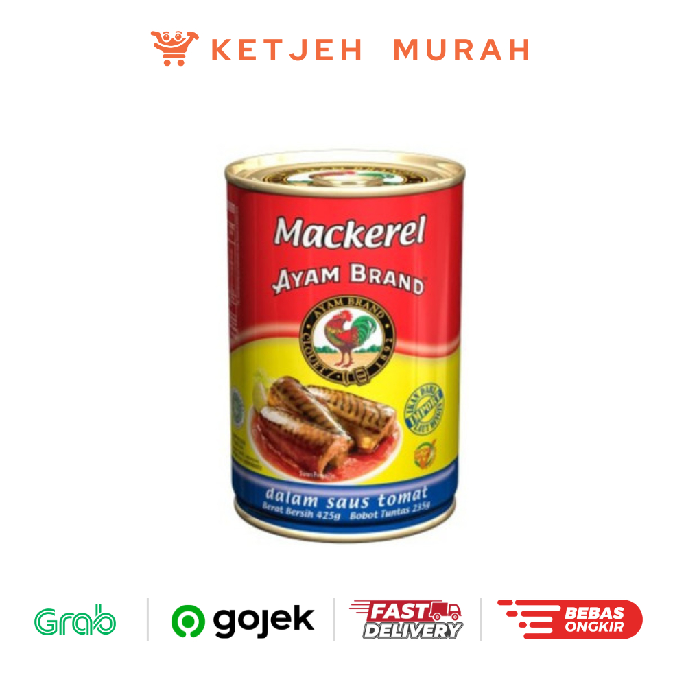 

Ayam Brand Mackerel in Tomato Sauce / Ikan Mackerel dalam Saus Tomat 425 Gram