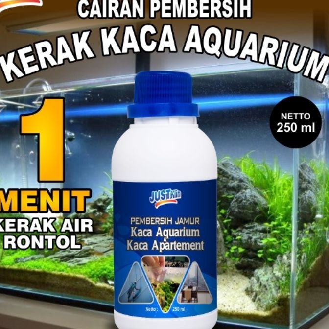 Potongan Cairan Pembersih Kerak Jamur Kaca Aquarium Akuarium Kaca Kamar Mandi