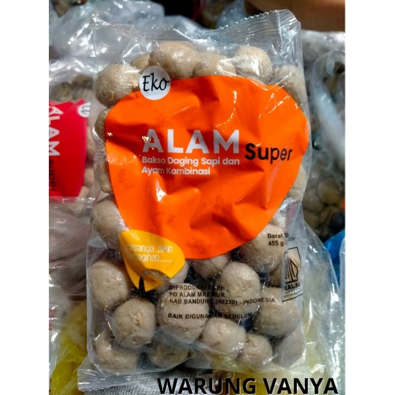 

BAKSO ALAM SUPER EKO ISI 50 SIZE SEDANG BERAT BERSIH 455g