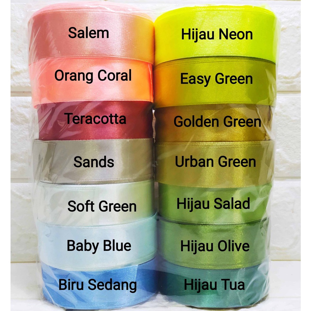 

MALL Pita Satin 1 inch WARNA KHUSUS Pita satin WARNA KHUSUS