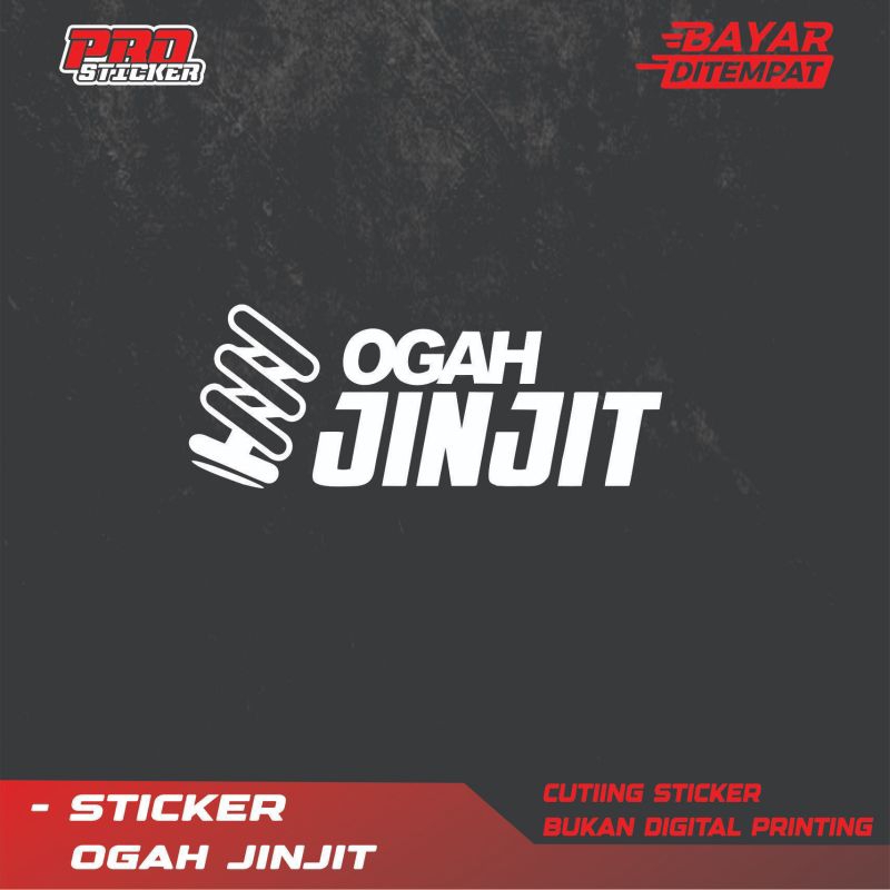 STIKER OGAH JINJIT STICKER CUTTING OGAH JINJIT