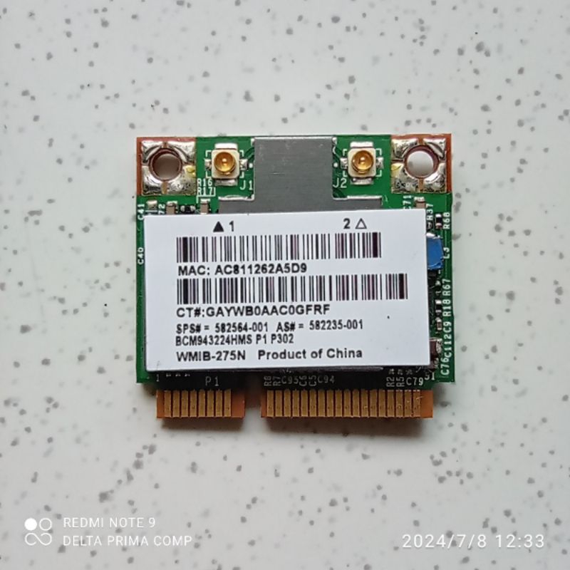 Wifi card laptop HP Probook 6555B 6550B