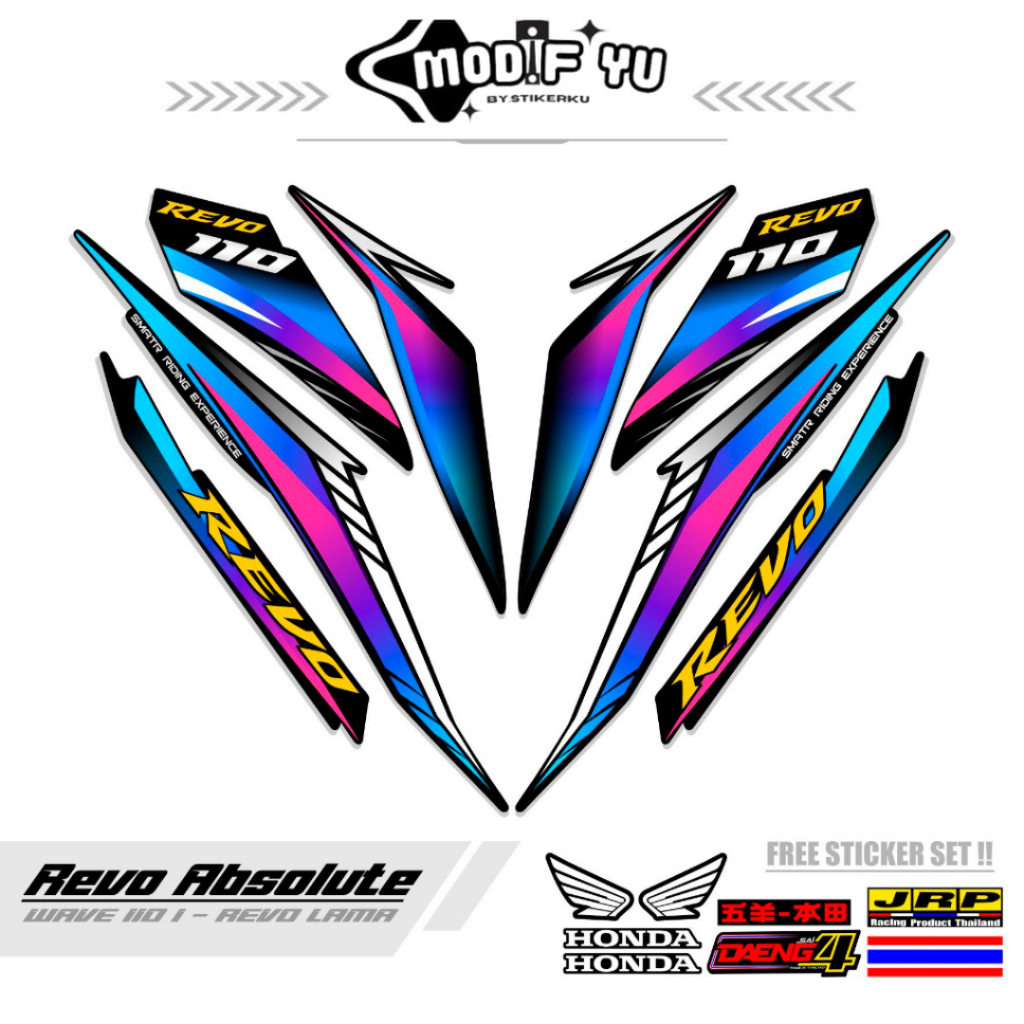 STRIPING ABSOLUTE REVO 110 CW MOTIF 2 / STICKER ABSOLUTE REVO 110 / STIKER REVO ABSOLUT / STIKER / V