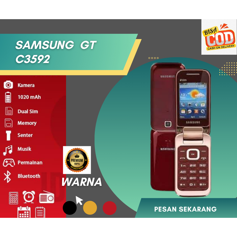 Handphone GT C3592 Samsung Jadul Hp Murah