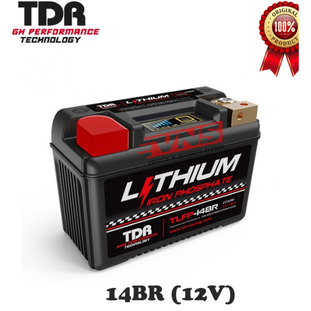 AKI MOTOR LITHIUM IRON PHOSPHATE BATTERY TDR TLFP-14BR 12V
