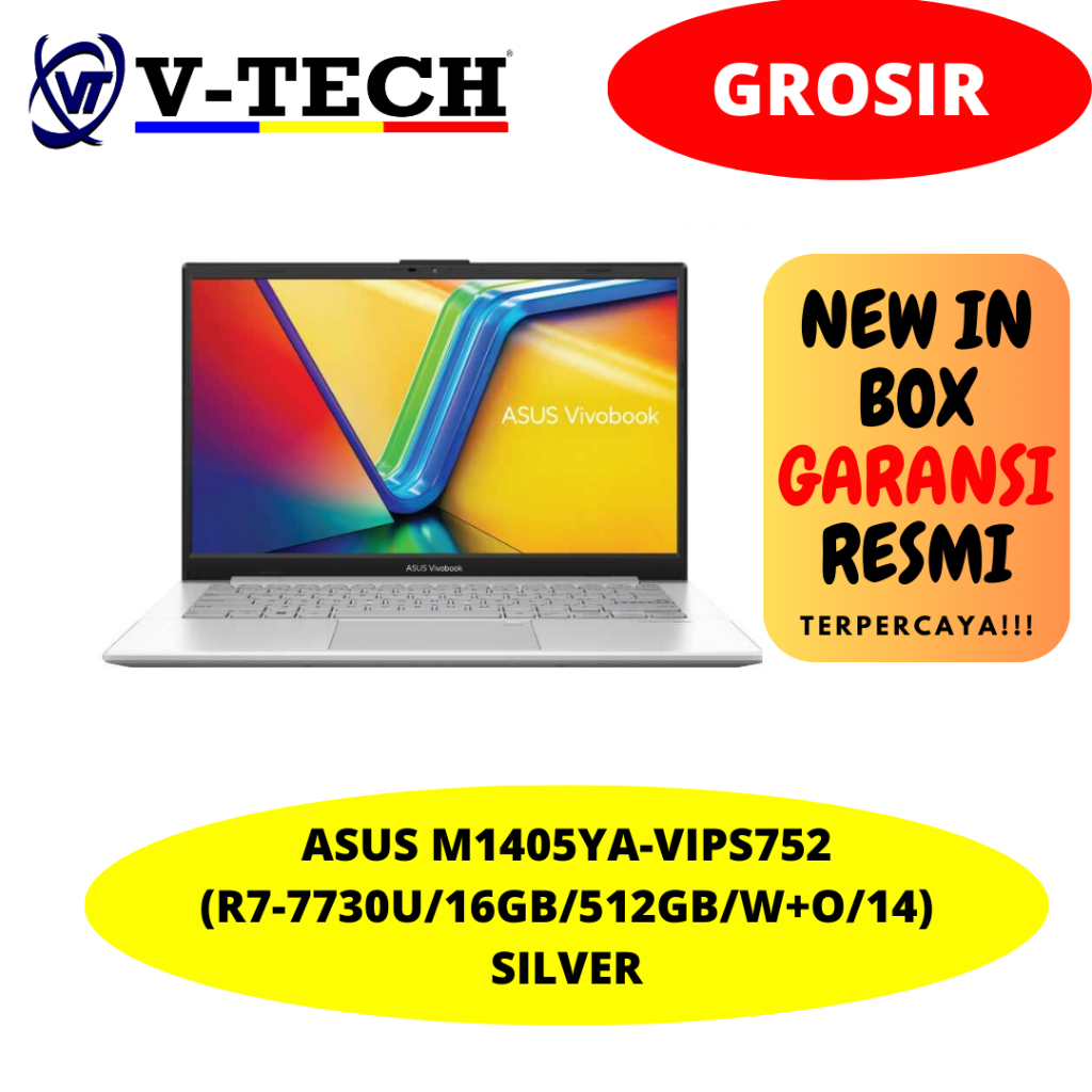 ASUS M1405YA-VIPS752(R7-7730U/16GB/512GB/W+O/14)SILVER