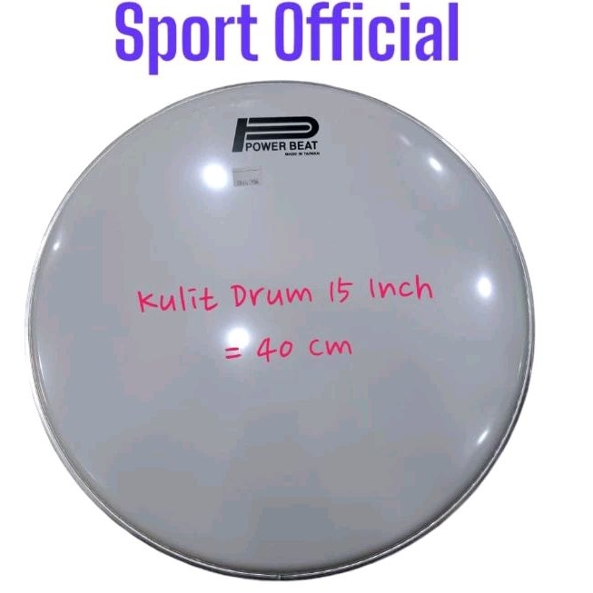 Head Drum 15" / Membran Drum / Kulit Snare Drumband / Kulit Drum Band / 15 Inci