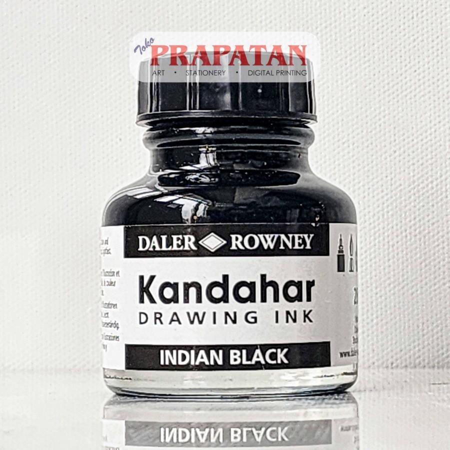 

Tinta Daler Rowney KANDAHAR Indian Black Ink 28ml | Tinta China | Drawing Ink | Tinta Kaligrafi