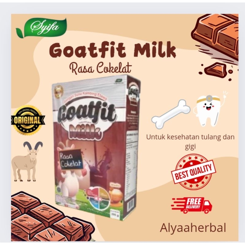 

Susu Kambing Etawa Goatfit Milk Rasa Cokelat 200gr