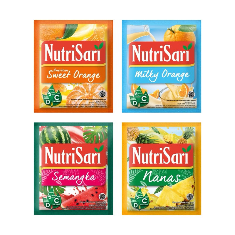 

Nutrisari renceng aneka rasa isi 10 sachet